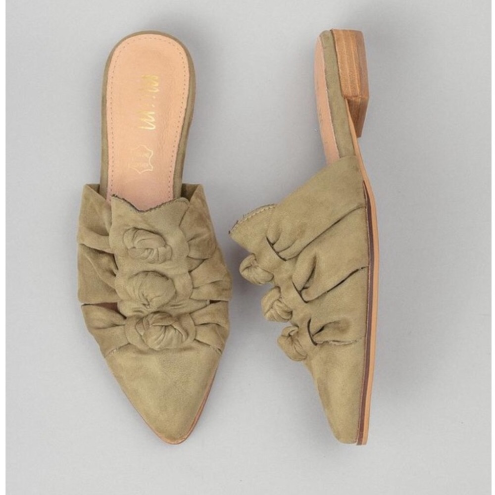 Mi.iM Olive Green Mules